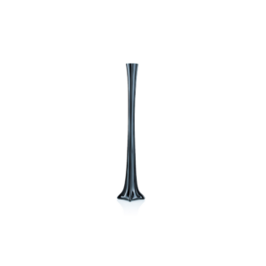 TOWER VASE BLACK OP:1" H: 24"