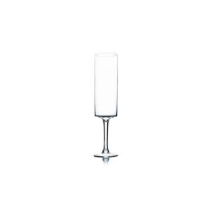 CLEAR LONG CYLINDER ON STAND CANDLE HOLDER 20"